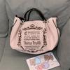 Vintage Letter Y2k Torebka Damska Gotycka Duża Pojemność Casual Crossbody Torebka Damska Harajuku Estetyczna Torba Tote