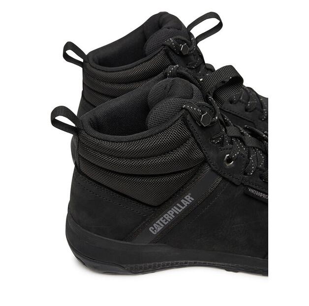 Black CATerpillar HEX MID WP Ankle Boots P726103