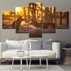 5 piece HD canvas Animal two Deer in forest Canvas picture painting decor print Modular poster wall art Living Room Home Decor