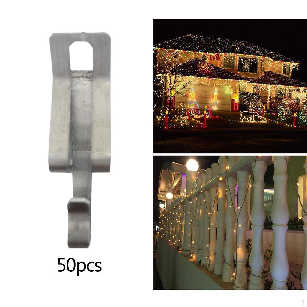 50 Stück Outdoor-Drahtlichtklemmen für Heizkabel-Dachinstallation