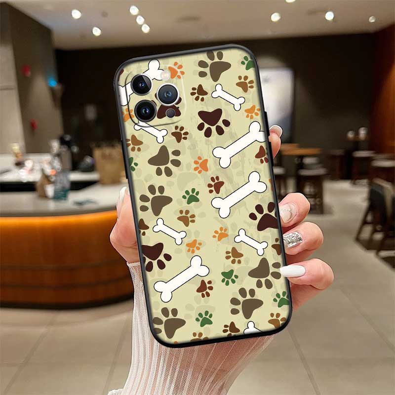 

NH19 dog footprint Paw Case for Samsung M06 M15 M16 M35 M55 M56 A36 A42 A50 A50S A51 A52 A32 A33 A05 A05S A06 A16 A20 Galaxy A42 5G