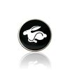 For Volkswagen VW 45mm/50mm Car Aluminum Badge Steering Wheel Logo Trim Sticker For Volkswagen VW R Line GTI Golf 5 7 Tiguan Caddy Passat b6 Polo