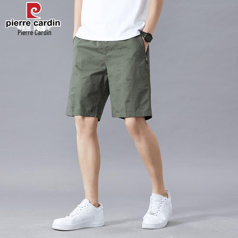 Pierre Cardin Men's 2026 Summer Loose Fit Pure Cotton Casual Shorts