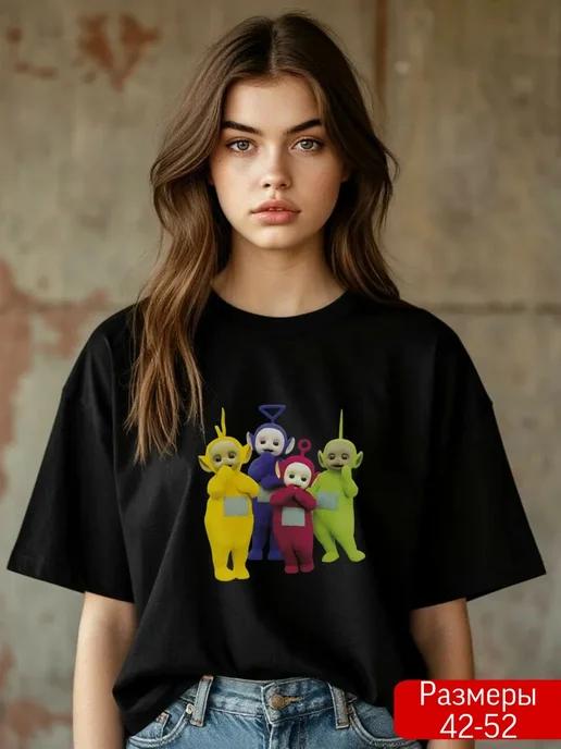 Oversized T-shirt with 90s–2000s print S