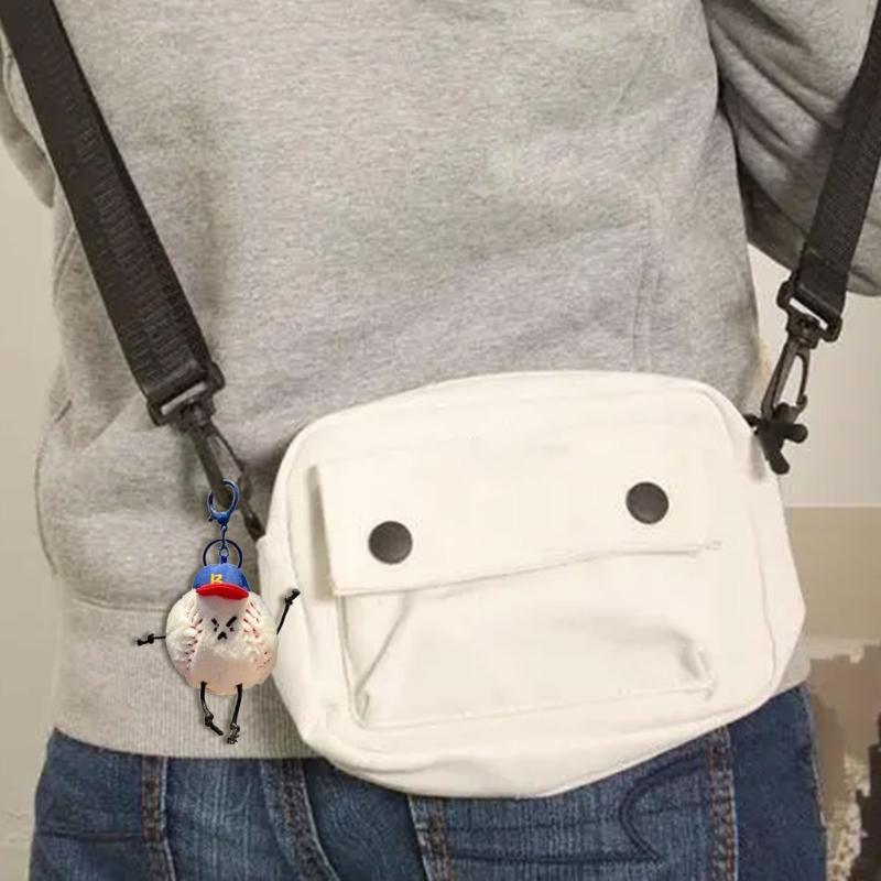 Unique Key Charm Pendant Sports Series Pendant Toy Bag Pendant Keyring Plush Texture Present for Fashionable Lover
