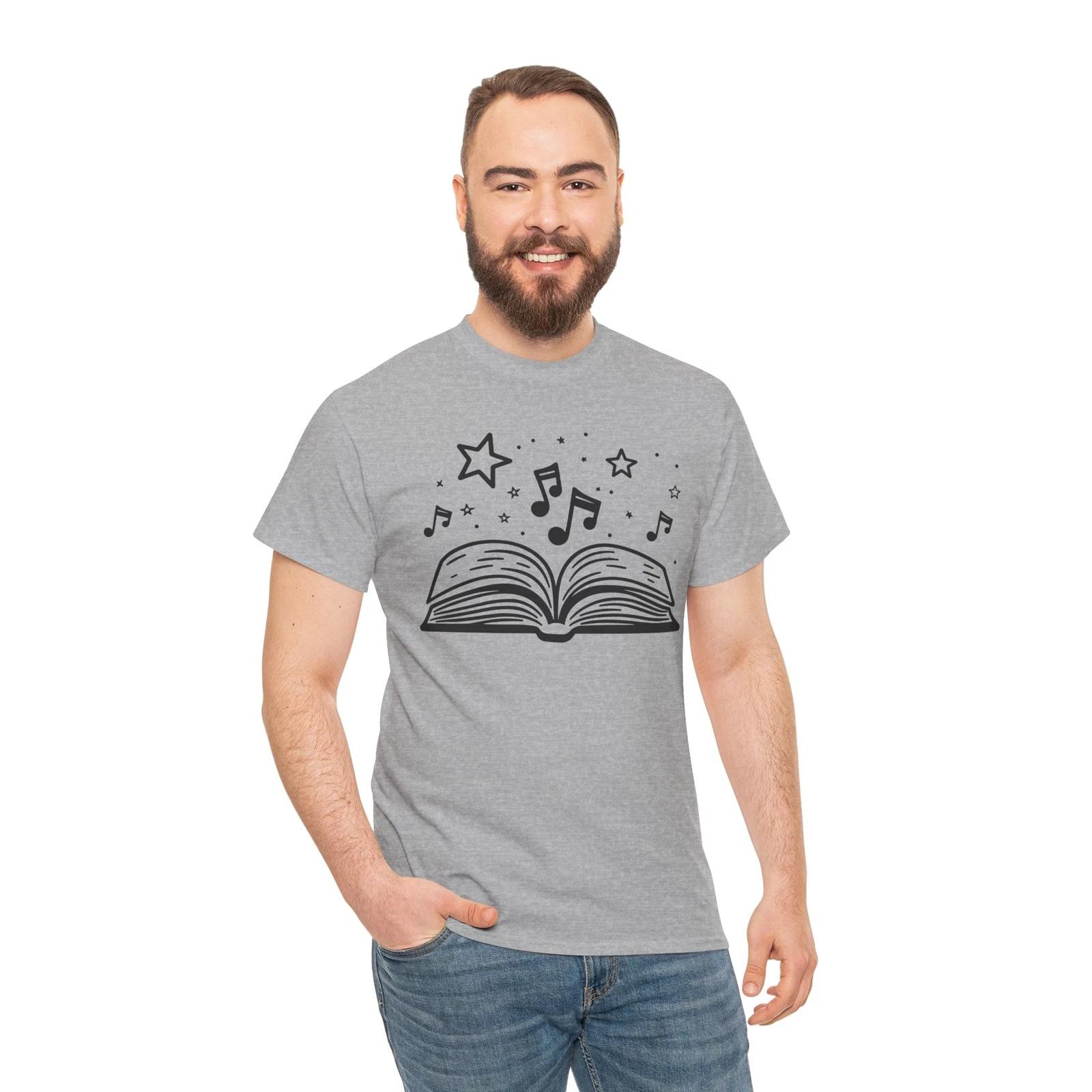 Fantasy Music Book T-Shirt | Magical Creatures Shirt | Mythical Adventure Shirt 3XL