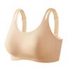 Liquid foundation invisible seamless female rabbit ear cup large chest small gathering soft support tube top ultra-thin bra cover