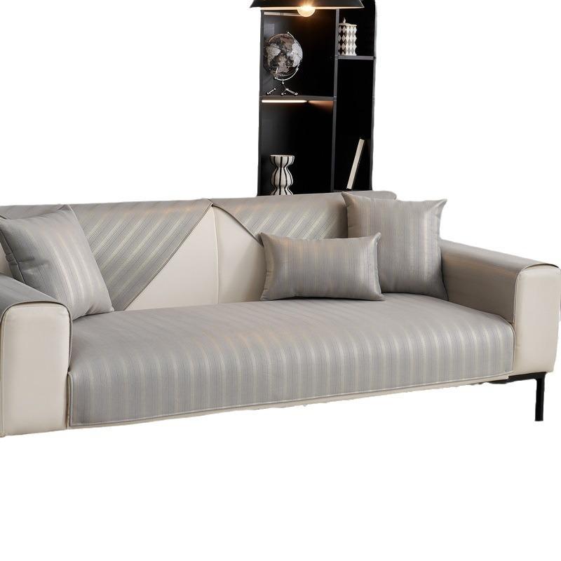 Dutch Silk Sofa Cushion Light Luxury Modern High-End All-Season Non-Slip Leather High-End Spring And Autumn Cover Towel Cover Cloth