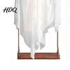 Halloween-Atmosphäre-Set Große Hängeschaukel Geist-Dekoration Leuchtend Gruselig Schwingend Atmungsaktives Polyester mit 3D-Fledermäusen für Veranda Hof,