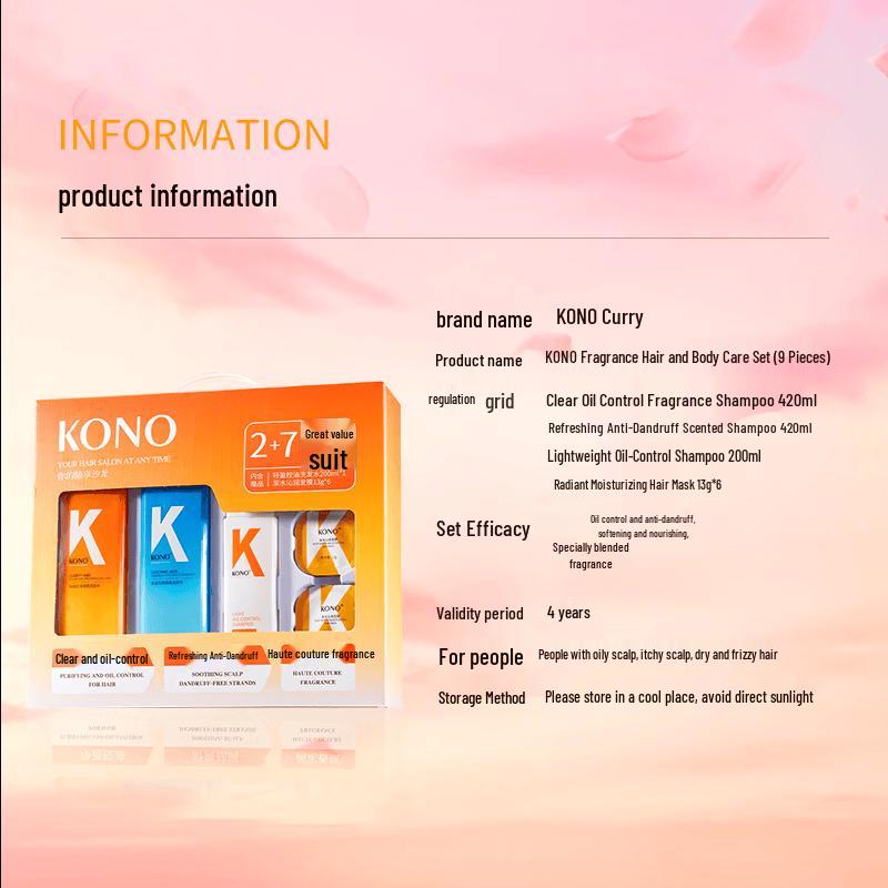 KONO Fragrance Hair & Body Care Gift Set