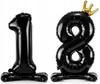 Standing Foil Balloon Number "18", 84 , Black