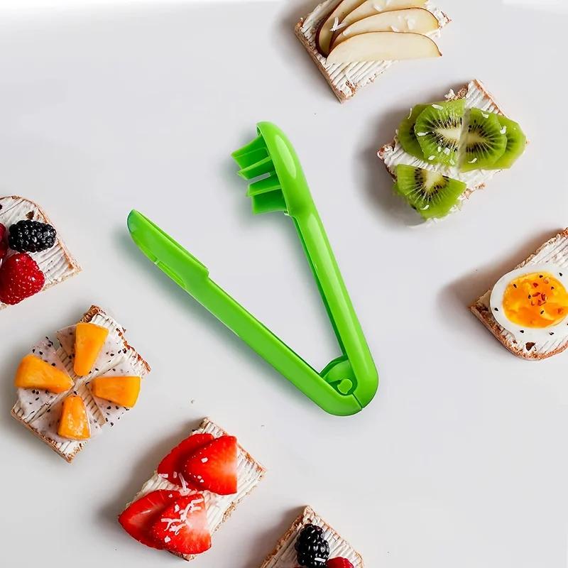 1pc/2pcs Grape Cutter, Green Multi-functional Fruit And Vegetable Cutter, Bladeless Creative Kitchen Gadgets Kitchen Accessories