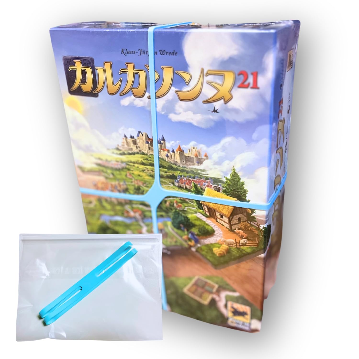 

настоящая резинка Carcassonne 21 японская версия настольная игра Moebius Games (Продукт производителя) [Включено хранилище]