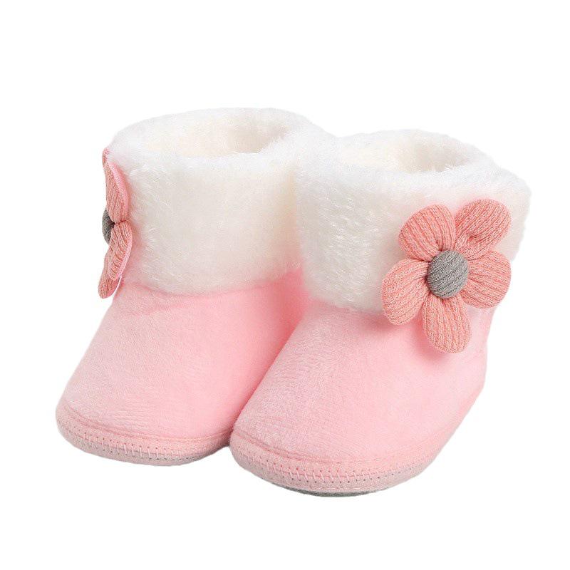 Winter Velvet-Plus Baby Shoes: Soft Sole, Warm, Cotton for 0-12 Months, Unisex Toddler Socks