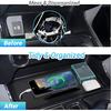 Center Console Organizer Compatible With -2026 Ford F150/-2024 Ford F150 Lightning XLT Accessories, Hidden Panel Secret Pocket Lid With USB