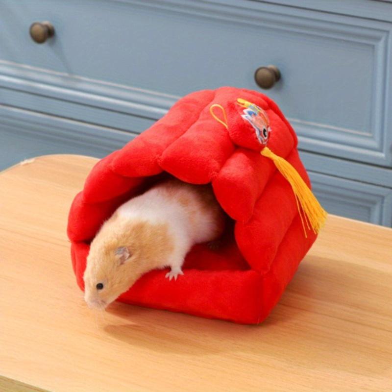 Hamster Warm Bed Room Golden Bear Fully Enclosed Sleeping Nest Chinchilla Guinea Pig Dutch Pig Guinea Pig Winter Cotton Nest