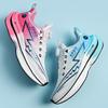 Mandarin duck running shoes new carbon plate + popcorn size 33-45 men and women couple running shoes sports shoes rotating buckle