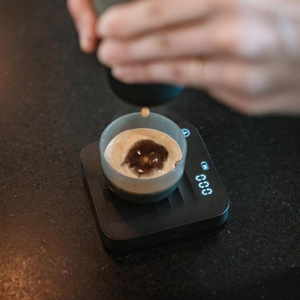 WACACO Exagram Pro Coffee Scale with Timer Smart Espresso Scale Automatic Timing Rechargeable Mini Digital Coffee Weight Scales Gram Ounce Milliliter