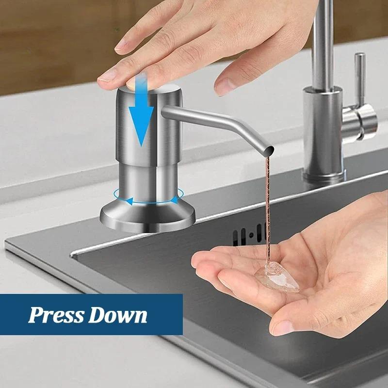 Advanced Stainless Steel Soap Dispenser Extension Tube Kit-suitable for Kitchen Sink and Bathroom  Automatic Soap Dispenser