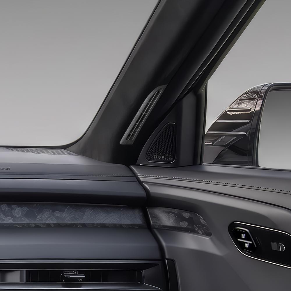 Carbon Fiber Front Upper Vent Cover Trim Car Interior Decor Accessories For Kia Telluride 2027 Car Supplies