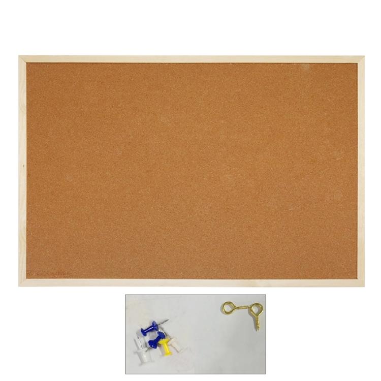 Elegante zweiseitige Kork-Pinwand Nachrichtenwand Heimdeko 30x40CM 40x60CM