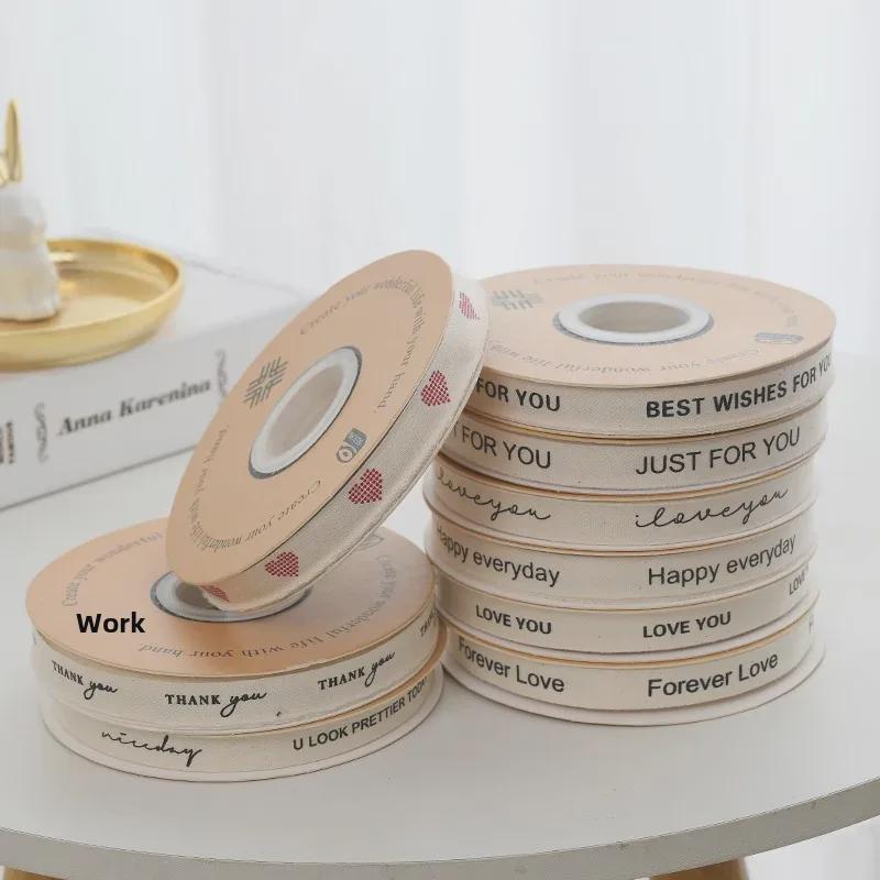 Panglică de Bumbac Englezesc pentru Xiaoqing Literar Proaspăt Buchet Tort & Decorare Cutie Cadou: Panglică Colorată pentru Ambalaj DIY