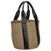 Chloe Logo-Stickerei kombiniert mit Lederbesatz Große Tragetasche Damen-Tragetasche Beige CHC24-WS380O43-001