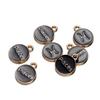 12Pcs/Lot 12 Constellations Charms Enamel Charms Letters Handmade Pendant for DIY Bracelet Necklace Pendants Jewelry Making