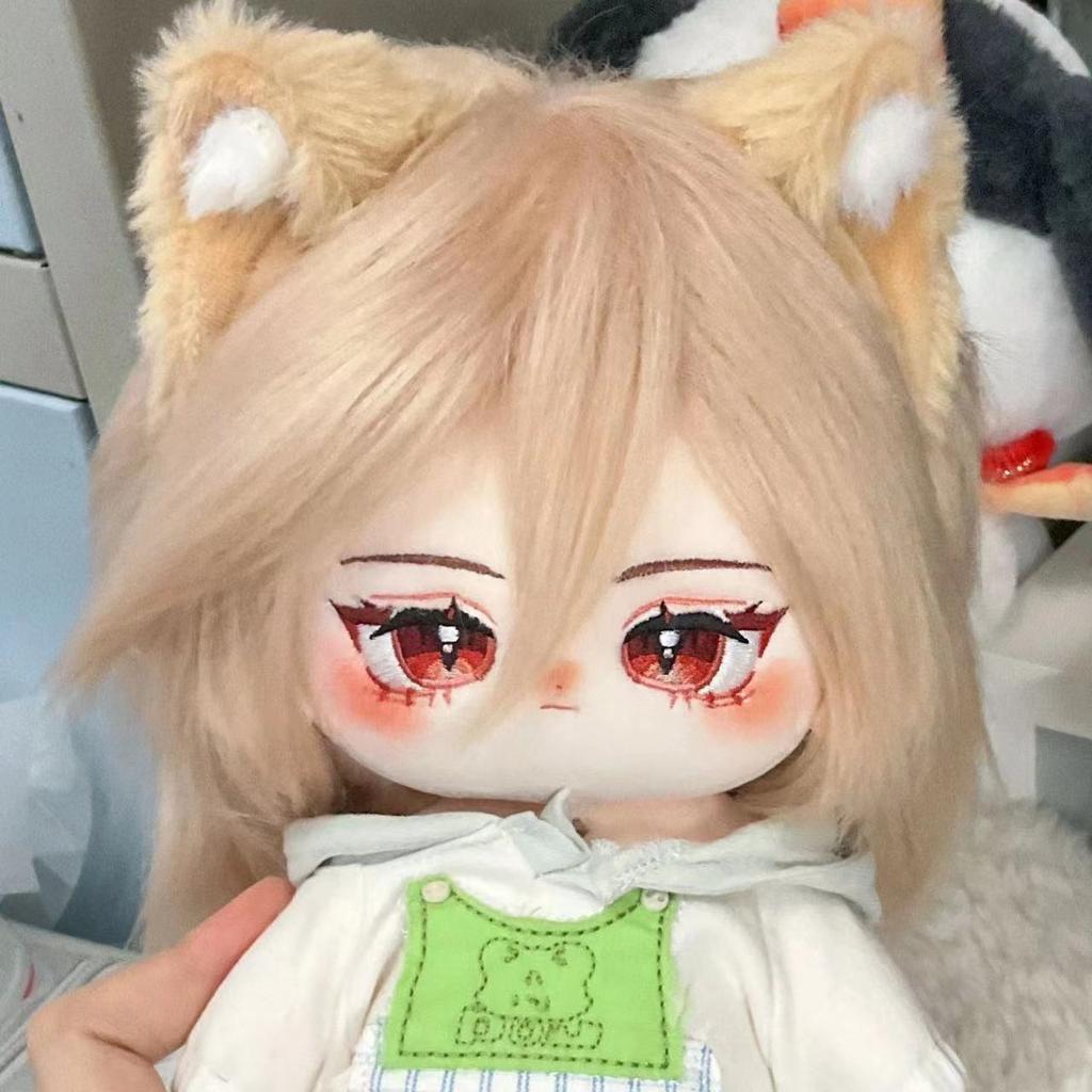 Stuffed Anime Genshin Impact Kaveh 20cm Cotton Doll with Hoodies Cute Kaveh Plush Puppet Collectible Gift Toy for Children Adult