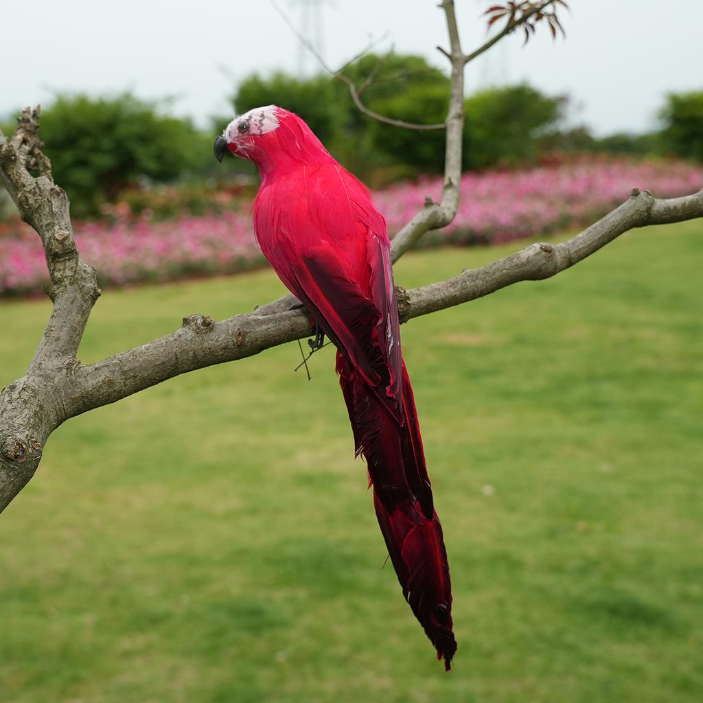 25/35cm handcrafted simulated creative parrot feather lawn small statue decoration animal bird garden bird accessory decoration
