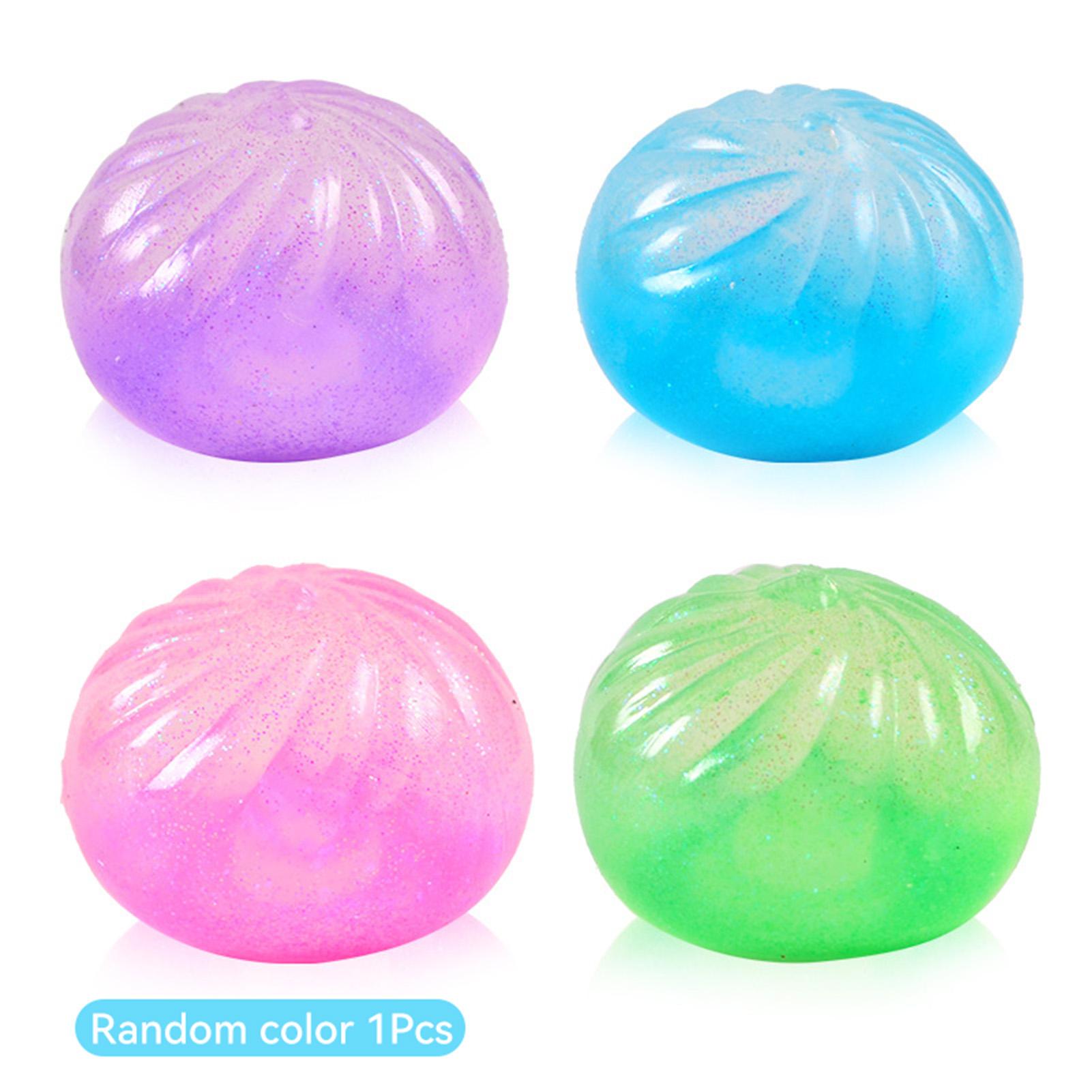 

Squishy Stress Balls Squishies Glitter Dumpling Soft Squeeze Decompression Dough Hand Exercise Anti Stress Sensory Fidgets Toy