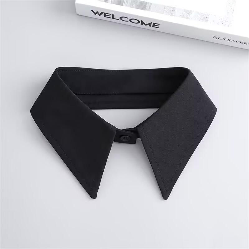 

Fashion Fake Collar Blouse Sweater Shirt Detachable Collar Shirt False Collar Lapel Clothing Decorative чорний