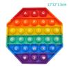 Rainbow Silicone Pop-It Mouse Bubble Toy for Kids - Fun Decompression Pendant
