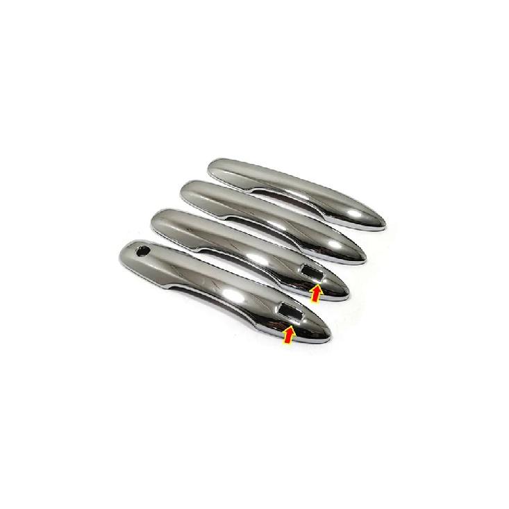 

Для Toyota Yaris Cross-аксессуары из АБС-пластика, хром/углеродного волокна, защита двери автомобиля, декоративная крышка, отделка, стиль Three Hole-Chrome