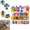High-quality Robocar Poli Roy Amber Transformers Robot Action Figures Car Bus Set