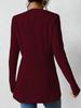 2025 Modern Korean V-Neck One-Button Solid Color Long Sleeve Jacket