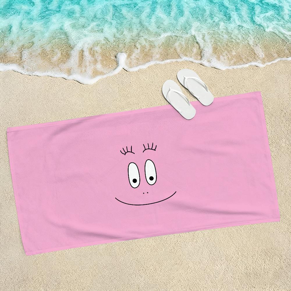 Anime B-Barbapapa Birthday Towel Towels For Beaches Yoga Studios Gyms Hot Springs Swimming Pools And Picnics