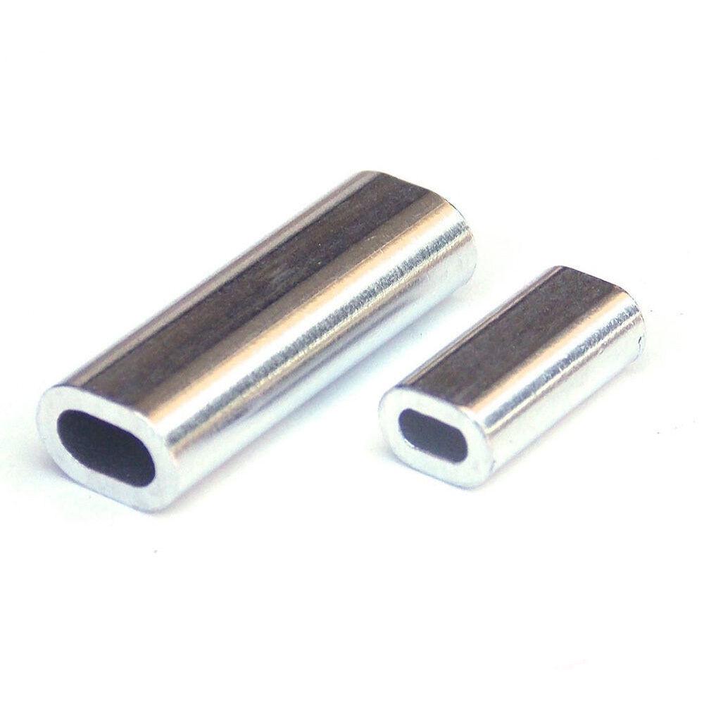 100Pack of Oval Barrel Crimp Sleeves Crimping Loop Sleeve 0.8mm 1mm 1.2mm 1.5mm 100Pack of Oval Barrel Crimp Sleeves Crimping Loop Sleeve 0.8mm 1mm 1.2mm 1.5mm