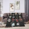 Dead by Daylight Charaktere Kuscheldecke Super Weich Kinder Flugzeug Reise Flanell für Sofa Sessel Mode Sofa Bettbezug