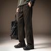 High-end Wool Wide-leg Men's Sweatpants Autumn and Winter Velvet Loose Straight American Drape Sports Casual Pants