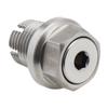 M16.1X1.5 Stainless Steel Self Tapping Oil Drain Plug Thread Repair Kit with O Circle Hex Wrench for Oil Pan Silver