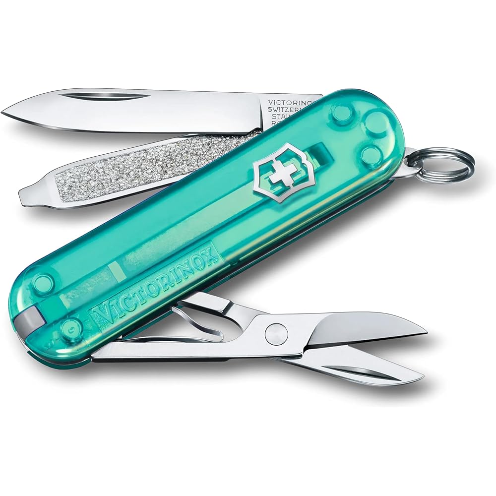 

Victorinox Classic SD Tropical Surf Swiss Army Knife 7 Functions Compact Multitool 58mm