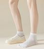 INS Summer Thin Five Finger Socks For Women Breathable Hollow Mesh Ankle Socks Solid Color Cotton Socks Female Split Toe Socks