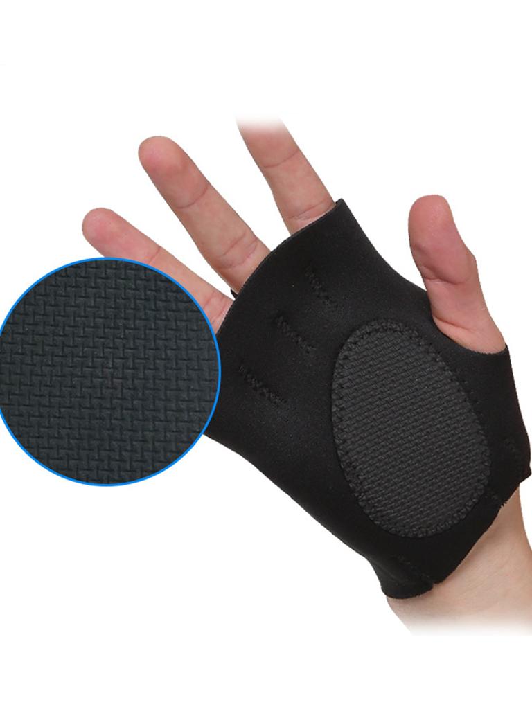1 Pairs Sports Palm Mens Wristband Outdoor Gloves Wristband Palm Wraps Gym Fingerless Glove