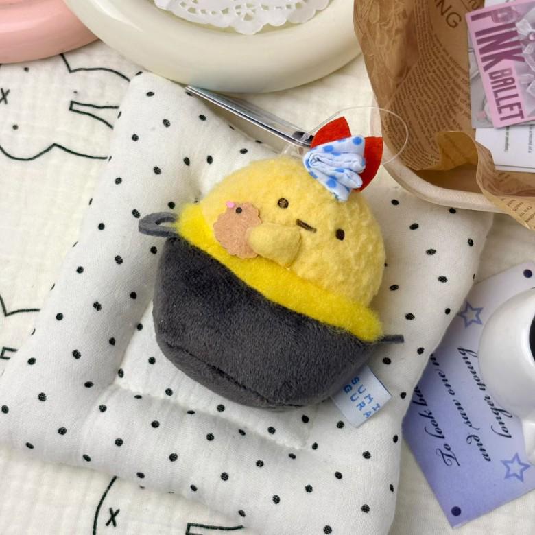 Animal Plush Dolls: Cats, Penguin, Pork Cutlet, and Bear. Hand-Held Bags & Charms