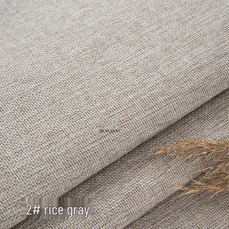 Coarse Plain Linen Fabric: Soft Upholstery, Car Seat, Chair Cushion, Tablecloth, Imitation Linen Cover