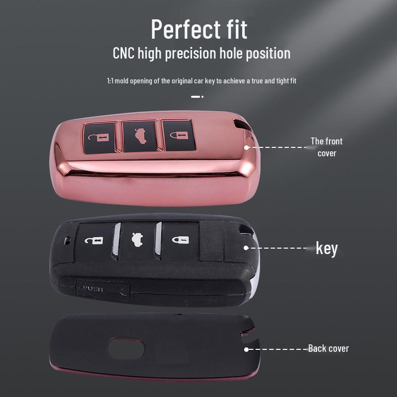 BYD Key Case: Full Coverage for 22 Qin Plus DMI, EV, e2, d1, Dolphin, e3, and Yuan Pro.