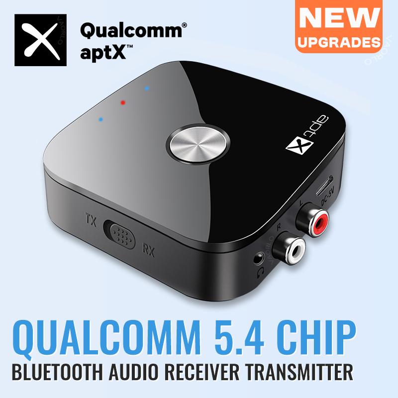 AptX-Adaptive/HD/LL Bluetooth 5.4 Audio Transmitter Receiver 3.5MM AUX Stereo RCA Music Wireless Adapter With MIC For Car TV PC
