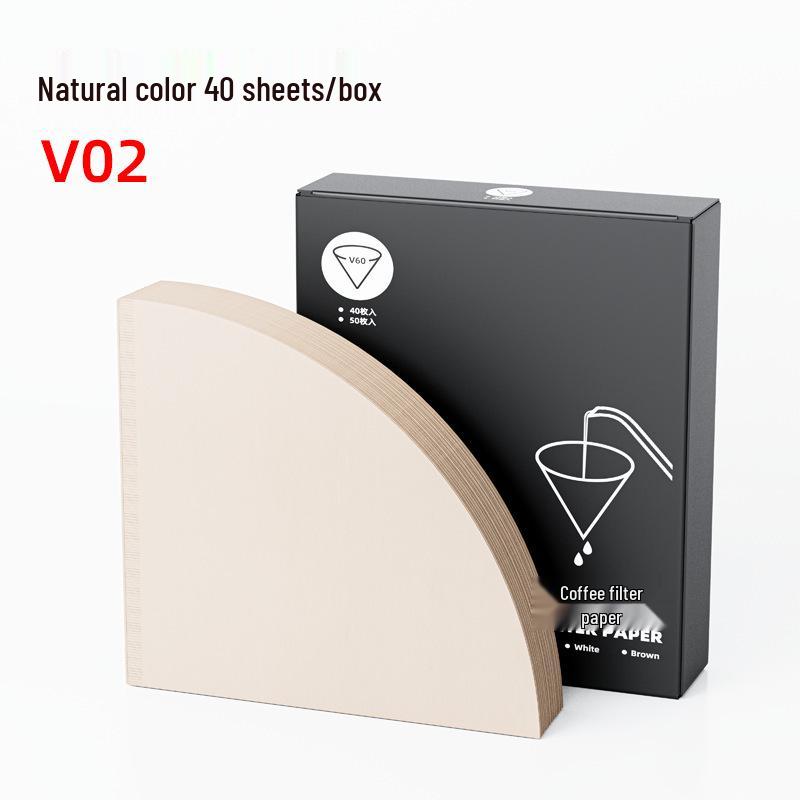 Premium Cone-Shaped Disposable Coffee Filters, Food Grade, Compatible with V60 for 1-4 Servings.