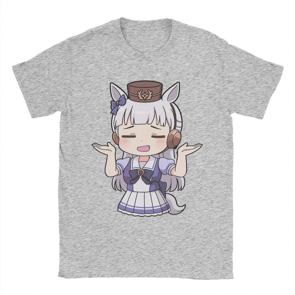 Mens Womens Gold Ship Meme Chibi From Uma Musume Pretty Derby Shirt 100% Cotton Graphic T-Shirt  Clothing Outfits